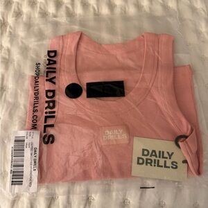 Daily Drills Dusty Rose Ribbed Tank
